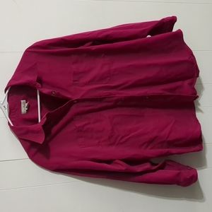 Large Fuschia Button Down